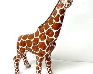 Hollywood Regency Italian Ceramic Giraffe Figure