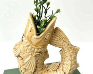19th Century Gurgling Fish Vase