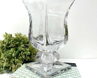 Cristal de Sevres French Crystal Flower Vase