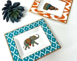 Monkey Elephant Trinket Dishes