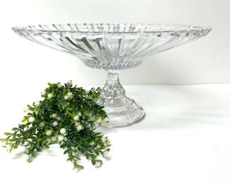 Vintage Glass Pedestal Dish