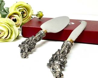 Arthur Court Lion Cheese Knives