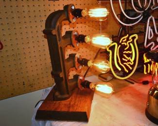 One of a kind Manifold Light Lamp