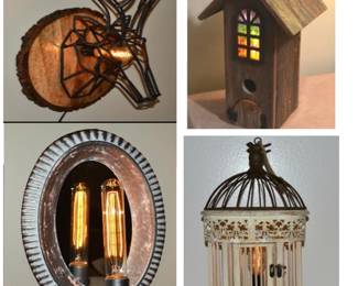 One of a Kind lamp & Birdhouse creations, as seen for years at Cooper Young Festival and on ABC News.