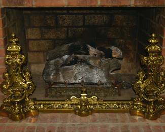 Antique andirons ... gorgeous!!!