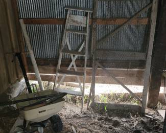 Seeder, ladders, water pumps,