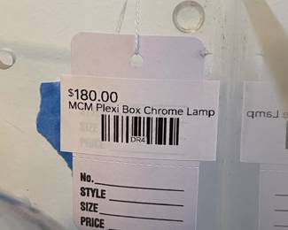 MCM Plexi Box Chrome Lamp