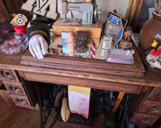 Antique sewing table