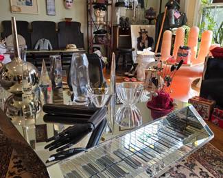 Mirrored piano coffee table