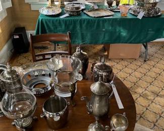Assorted Silver serving pieces