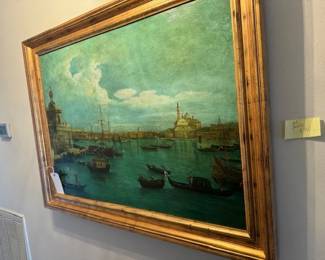 Beautiful vintage Venetian scene oil painting.  PLEASE NOT THIS HAS BEEN PURCHASED BY  A FAMILY MEMBER, SORRY.