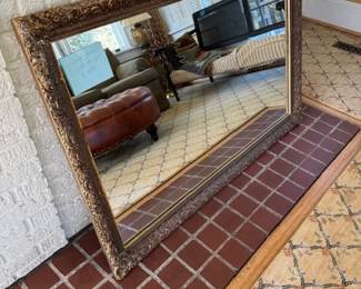 Large Vintage Gold gilt mirror