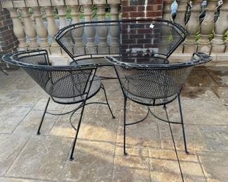 Vintage 60's iron outdoor iron set - no rust