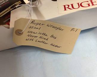 Ruger Wrangler 22 Cal
NEW IN BOX
NEVER FIRED
W/ Leather Holster