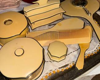 Art Deco Bakelite Vanity/ Set