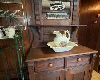 Beautiful Antique Cupboard/ Washstand