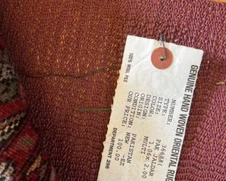 genuine hand woven oriental rug