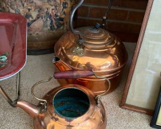 Copper tea kettles