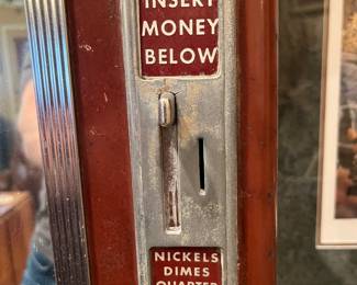 vintage cigarette machine, lights and works!