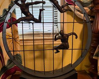 art deco style art metal art piece