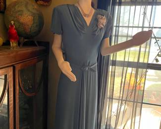 vintage 1930s dress on mannequin