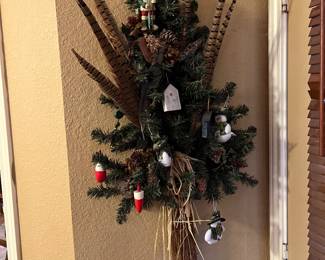 feathered floral arrangement