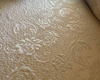 detail of serpentine sofa fabric