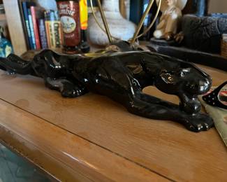 iconic MCM mid century modern black panther planter