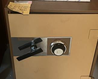 Antique safe with lock combination 