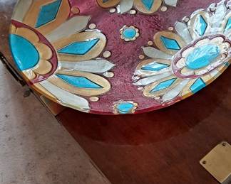 Oversized Art Deco Glass Bowl