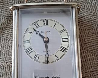 One of many clocks:  Bulova Westminster Carriage Clock
