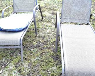 Two Mesh Lounge Chairs