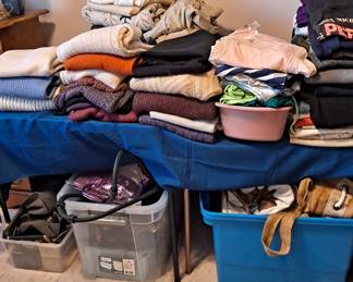 Ladies clothing; belts; bags; purses; carry-alls; and wall decor -- Even a t-shirt signed by Ross Perot