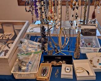 Large Assortment of Costume Jewelry; bottle openers; and much more!