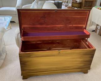 one of the two cedar chests