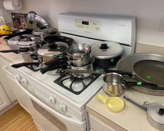 pots and pans many have never been used