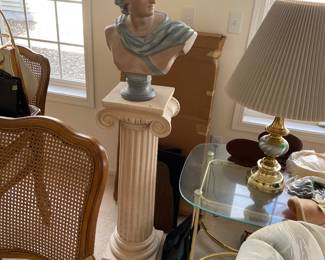 pedestal and bust