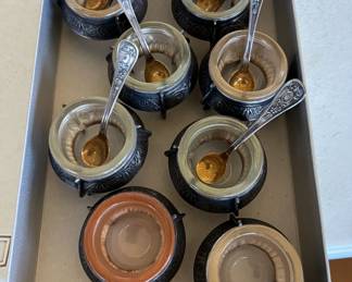 Russian salt dips + spoons