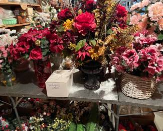 Silk flowers galore