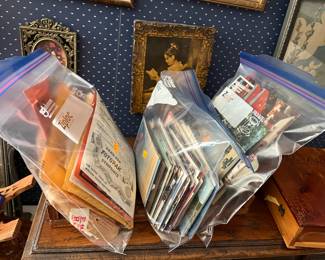 Two bags postcards + 1 bag negatives