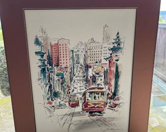 Listed artist: John Haymson - original SF watercolor