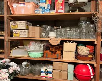 Canning, picnic ball, MCM Gilley of NY pottery