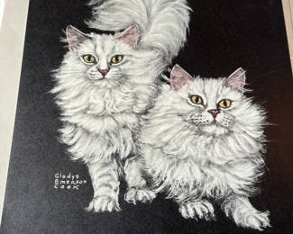 Gladys Emerson Cook cat prints