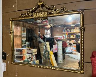 We only had the garage to hang this lovely and heavy mirror