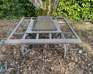 Fire pit table missing the tiles