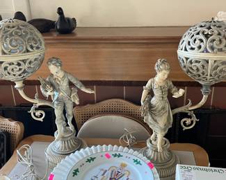 Cast  iron table lamps