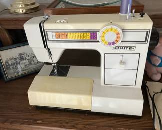 White sewing machine