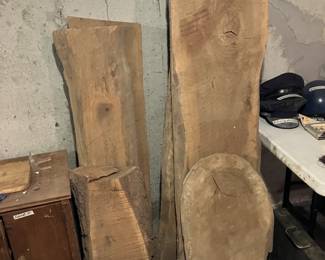 Live edge white oak planks