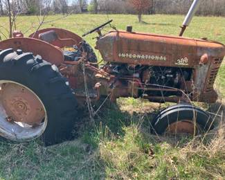 International tractor w hedge hog