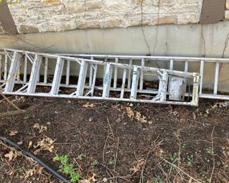 8' aluminum step ladder, 20' aluminum ext. ladder